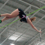 (Photo by: bigeast.com). Mackenzie Fields pole vaulted to first in the Big East during her senior season. 
