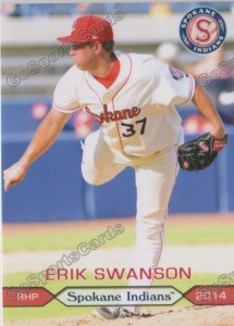 Go to http://www.gosportscards.com/2014-spokane-indians-erik-swanson.html to see the MHS alum’s minor league rookie card. 