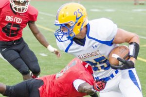Cowart Mariemont Warriors Senior receiver David Cowart leads the league in all major receiving categories with 649 receiving yards (92.7 per game), 32 receptions, and 6 touchdowns.