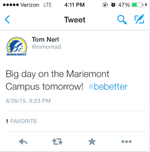 The tweet heard round the school (PHOTO BY DILL)