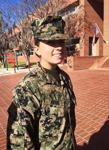 Gabrielle Robb has made it through boot camp (TAKEN FROM INSTAGRAM)