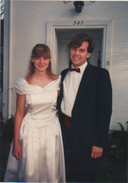 Mrs. Lowery back in the day at Prom in '89. (PHOTO BY LOWERY)
